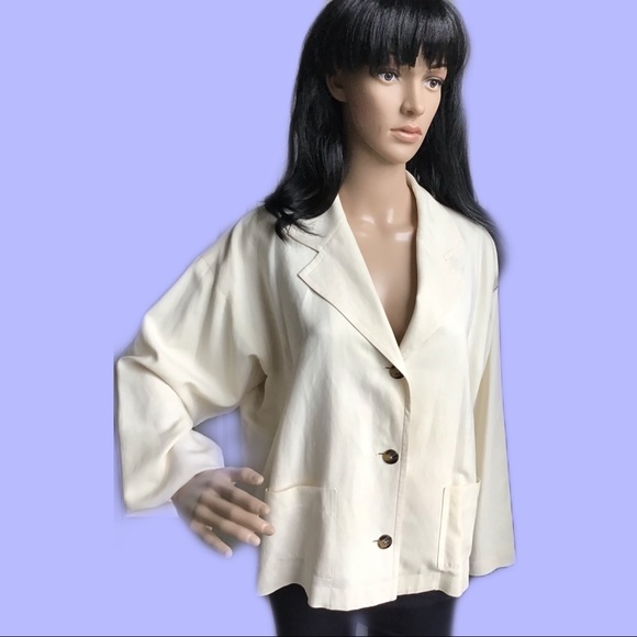 Jones New York Jackets & Blazers - Jones New York Collection Silk and Linen Jacket